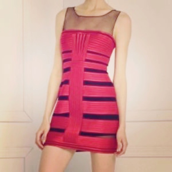 BCBG Maxazria Brenda bandage dress in ruby ♥️ - Picture 4 of 4
